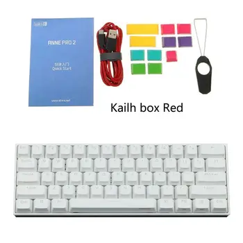 ANNE Pro2 Mini Bærbare Trådløse bluetooth-60% Mekanisk Tastatur Rød Blå Brun Skifte Gaming Tastatur Aftageligt Kabel
