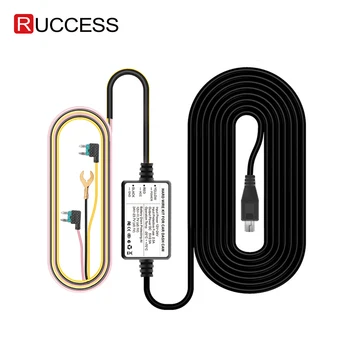 RUCCESS Svært Tråd Kit Mini USB 12V 24V til 5V-2.5 EN Bil USB Auto Opladning Wire Hardwire-Kit til BIL DVR Dash Cam GPS Bil Adapter