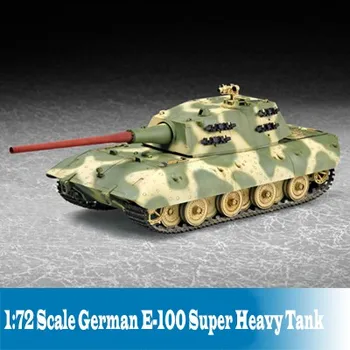 1:72 Tank Model tysk E-100 Super Heavy Tank Model Forsamling Builind Kits Tank Model DIY 07121