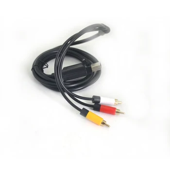 1,8 M/6ft Audio-Video AV RCA Video Med Tre RCA-Stik Composite Kabel-Spil, udstyr, tilbehør til X-box 360 Slim