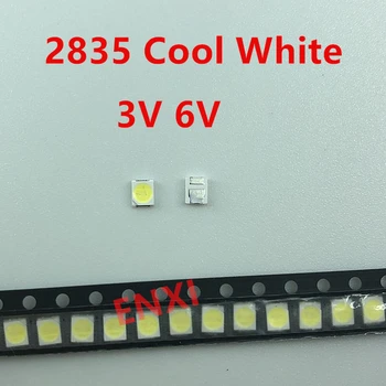 100PCS 6V 2835/3030/3535 Kit SMD LED Lampe Perler 3V Reparation af TV ' ets Baggrundsbelysning Led-Lampe Kode Hvid