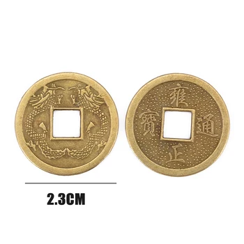100Pcs Zink Legering Heldig Fortune Coin Feng Shui Antikke Mønt Kinesiske Antikke Penge Mønt Til Hjemmet Udsmykning DIY Samling