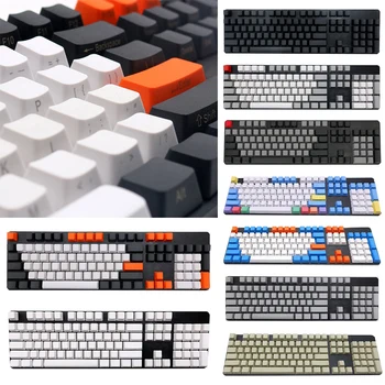 108Pcs/Set PBT-Farve Matchende Lys-bevis Mekanisk Tastatur Keycap Udskiftning Mus & Tastaturer Tilbehør Tastaturer Keycap