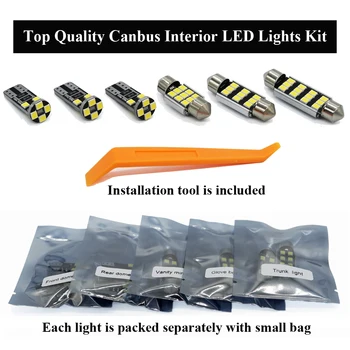 10PCS For Renault opfange ar 2013 2016 2017 2018 2019 2020+ Canbus Køretøj Bil LED Indvendige Dome Kort Trunk Lampe Lys Kit