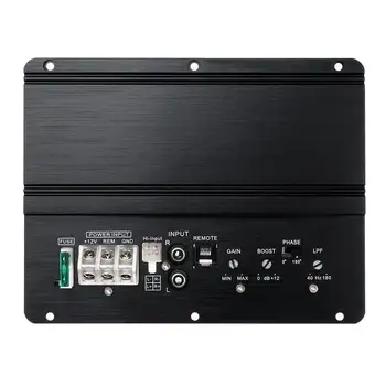 12V Bil Stereo-Forstærker 2-Kanals Aluminium Amp Audio Auto Bas Højttaler Forstærker Subwoofer Surround Sound Forstærker 14.5*18,5 cm