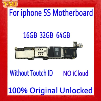 16gb / 32gb / 64gb iphone 5S Bundkort, Oprindelige ulåst iphone 5S Bundkort uden Touch-ID ved Gratis Fragt