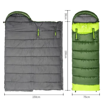 190x75cm Camping Ultralet Sovepose Camping Konvolut Sovepose Vinter Udendørs Sovende Seng at Sove Pose Liner