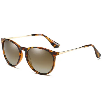2019 Retro luksus Klassiske Runde Polariserede Solbriller Mænd Brand Designer Pink linser, solbriller Kvinder Vintage Sorte Briller