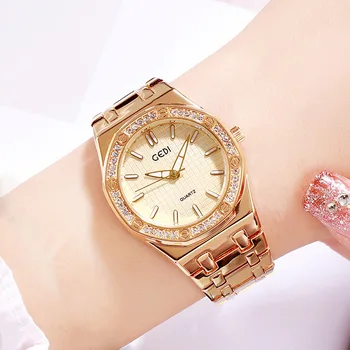 2020 mode kvinders Ur Diamant Enkel Guld Vandtæt Mode Strip Klassisk dameur Temperament Nye Luksus-Lady ur