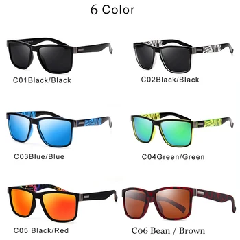 2020 Nye Mænd Brand Design Polariserede Solbriller Mandlige Driver Nuancer Vintage solbriller Til Mænd Spuare Spejl Sommeren UV400 Oculos