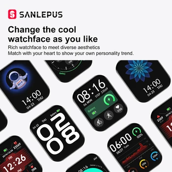 2020 SANLEPUS EKG-Smart Ur Bluetooth Opkald, IP67 Vandtæt Smartwatch Mænd Kvinder pulsmåler Til Android GTS Apple-Telefon