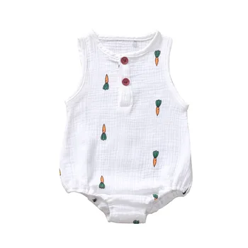 2020 Sommeren Lille Barn Nyfødte Spædbarn Baby Pige Heldragt, Kirsebær Buksedragt Tøj Sunsuit Blød Bomuld Tøj Ét Stykke