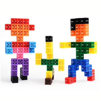 240PCS Børn Cube byggesten Pædagogiske Stabling Konstruktion Toy Kit Plast Samles Legetøj til Børnehave Børn