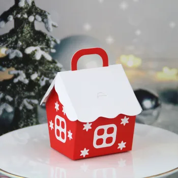 25Pcs Mode Xmas Gave Æsker Jul Rød Candy Box Smarte Fine Box til Bryllup Hjem Festival