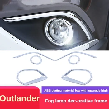 2STK Til 2019 Mitsubishi Outlander ABS Chrome Bil Foran Lygten Fog Lamp Cover Trim Bil Styling Tilbehør