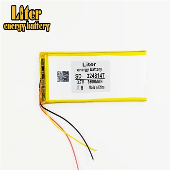 3 linje ny polymer batterier 3248147 3500mAh 3,7 V thium batteri Irbis tx18