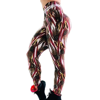 3D høj base sexede leggings mode Energi Problemfri Leggings Fitnesscenter Push Up Trænings-og Kører Yoga Bukser med Høj Talje Problemfri Leggings