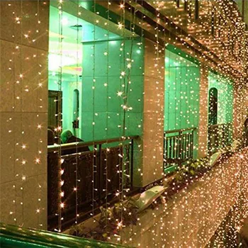 3x1M LED Bryllup fe Lys jul garland LED Curtain string Lys udendørs nye år fødselsdagsfest Have Dekoration