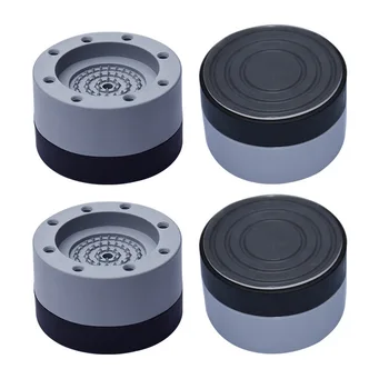 4stk/sæt Universal Fast, Non-slip mat Vaskemaskine gummimåtte Anti-Vibrations-Pad