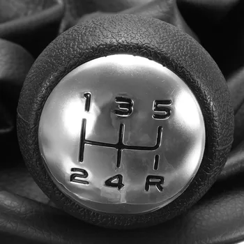 5-trins Gear Shift Stick Læder Gaitor Gænger Knop Dækning For PEUGEOT 308 CC 207 307 Snavs-bevis Anti-støv Bil Styling af Forbrugsstoffer
