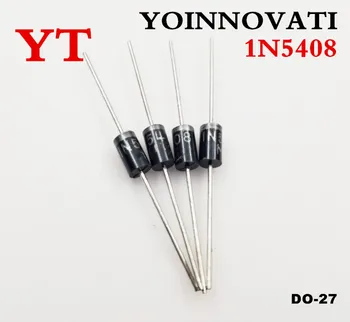 500pcs 1N5408 IN5408 3A 1000V DO-27 Rectifier Diode