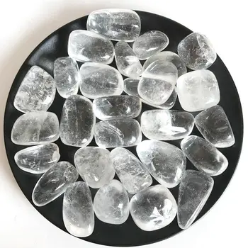 50g naturlige hvidt rock kvarts væltede sten, krystaller og mineraler