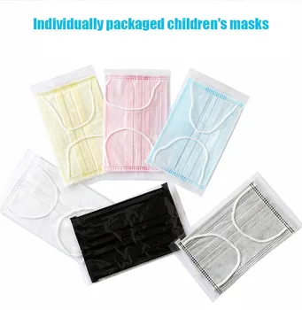 50stk pakke Engangs Børns Ansigt Maske tre-lag med Smelteblæst for Børn 3-12 år gammel
