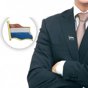 5PCS Netherland Land Flag, Epoxy Vinke Metal pins Badge Broche