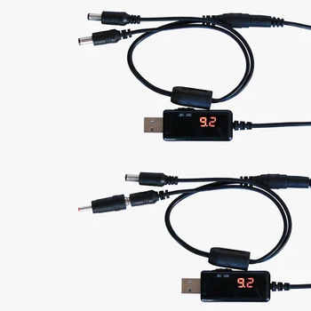 5V til 9V12V USB opladning kabel til DM5.5/3.5 mm router lys cat kabel