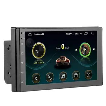 7 Inch 2 DIN HD1024 Android 10.1 Bil Navigation, Stereo 4 Kerner 16G Car Entertainment Mms-Radio-I-Streg Støtte WiFi DVR