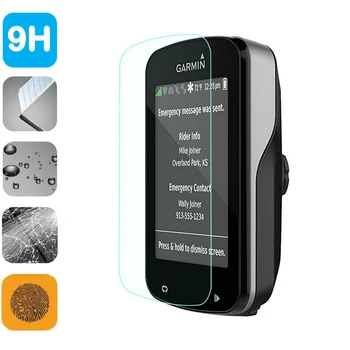 9H Hærdet Glas og LCD-Skærm Protektor Rigtige Glas Skjold Film Til Cykel-GPS Garmin Edge 820