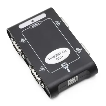 9pin USB 2.0 4 porte RS232 Seriel DB9 KOM Controller Stik Adapter Hub