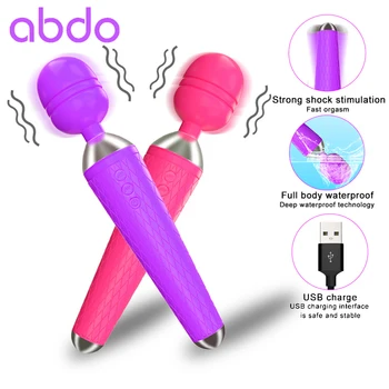 Abdo AV Vibrator G Spot Massager Kraftfulde Magic Wand-Klitoris Stimulator vibrerende Dildo Kvindelige Køn Produkter, sexlegetøj til Kvinde