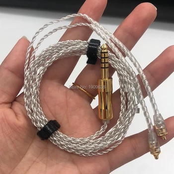 ALO Oprindelige Andromeda Røget Litz Audio Kabel-Nyt 4-Strand forsølvet Kobber Øretelefon Opgradering Wire MMCX 3,5 mm Stik til Headset