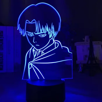 Angreb på Titan Mikasa Ackerman Lampe Led Nat Lys Animationsfilm for Rum, Indretning, Lys Cool Fødselsdagsgave Sengen bordlampe Batteri