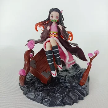 Anime Demon Slayer Kimetsu ingen Yaiba Nezuko Kamado PVC-Action Figur Anime Figur Model Legetøj Samling Dukke Gave