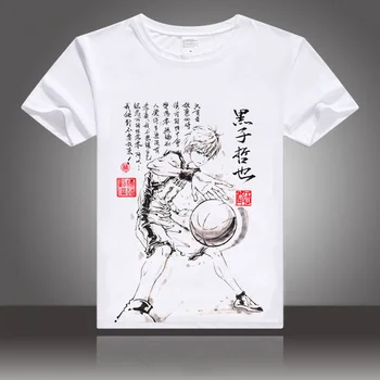 Anime Kuroko er Basket ball Cosplay Kuroko no Basuke t-shirt Kuroko Tetsuya Taiga Kagami mænd tshirt blæk maleri-Shirts Toppe