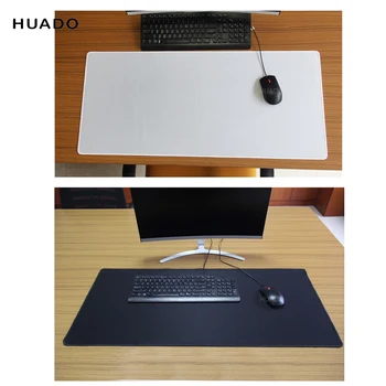 Anti-slip Musen pad XL Hvid/Sort, Fast stof Farve gaming musemåtte overlock spille måtter til bærbare PC computer Tastatur Mat