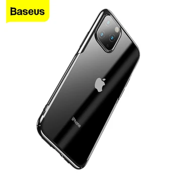 Baseus Luksus Plating Phone Case For iPhone-11 Pro Max antal 11Pro Tilfælde Svært PC Tilbage Dække For iPhone11 Beskyttende Sag Coque Fundas