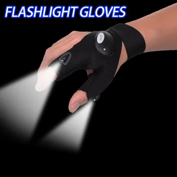 Belysning Lommelygte Handske Reparation Værktøj Fingerlight Lommelygte Prácticos guantes con función de iluminación