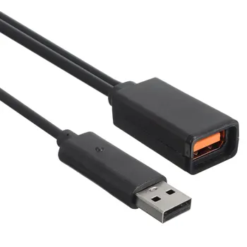Black AC 100V-240V Strømforsyning EU-adapterstik USB-Opladning Oplader Til Microsoft Xbox 360 Kinect Sensor