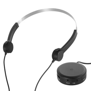 Bone Conduction-Headset Høreapparater Hovedtelefoner Audiphone Lyd Hovedtelefoner Pick-up-AUX-IN for høreproblemer