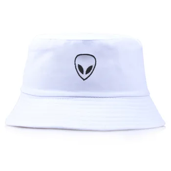 Broderi Udlændinge Bucket Hat For Mænd Udendørs Rekreative Fiskeri Hatte Sommeren Solcreme Fisker Panama Reversible Hip Hop Cap