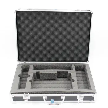 Bærbare Aluminium Microphon Max sikkerhedsudstyr Værktøjskasse Instrument kasse til Opbevaring Tilfælde Kuffert slagfast Tilfældet Med Svamp
