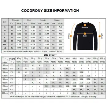 COODRONY T-Shirt Mænd Tøj 2019 Sommeren Short Sleeve Tee Shirt Homme Streetwear Mode O-Neck t-shirt af Bomuld T-Shirt Mænd S95128