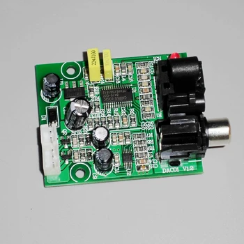 DAC Digital Dekoder 24bit 192 khz Optisk Fiber Coax Digital Signal Input Stereo Audio Output Decod For-Forstærker, PC, TV