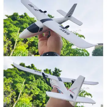 DIY samlet fjernbetjening svævefly fly kit børns legetøj gave multi-akse system, der let fører toy mini-style white