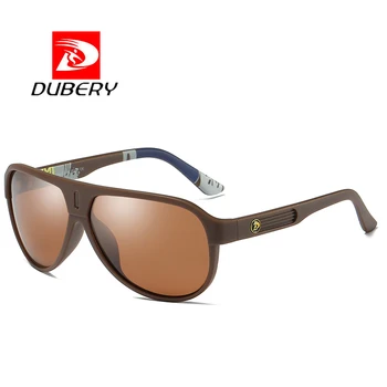 DUBERY Brand Design Polariserede Solbriller Mænd Kørsel Sol Briller Mænd Vintage Retro Spejl Goggle-Brillerne Mandlige UV400 Lynlås Box