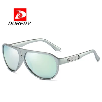 DUBERY Brand Design Polariserede Solbriller Mænd Kørsel Sol Briller Mænd Vintage Retro Spejl Goggle-Brillerne Mandlige UV400 Lynlås Box