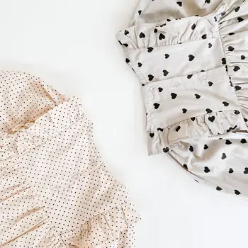 Efteråret Nye Baby Girl ' s Dejlige Prinsesse Kjole Lang-Ærmet Buksedragt Baby Bomuld One-Piece Suit Gennemgang Tøj, Hat